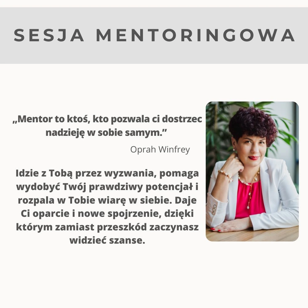 Bezpłatna 30-minutowa sesja mentoringowa dla kobiet w biznesie – rozwój firmy i odejście z etatu z planem"